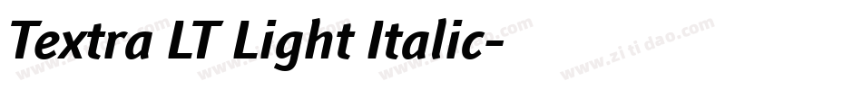 Textra LT Light Italic字体转换